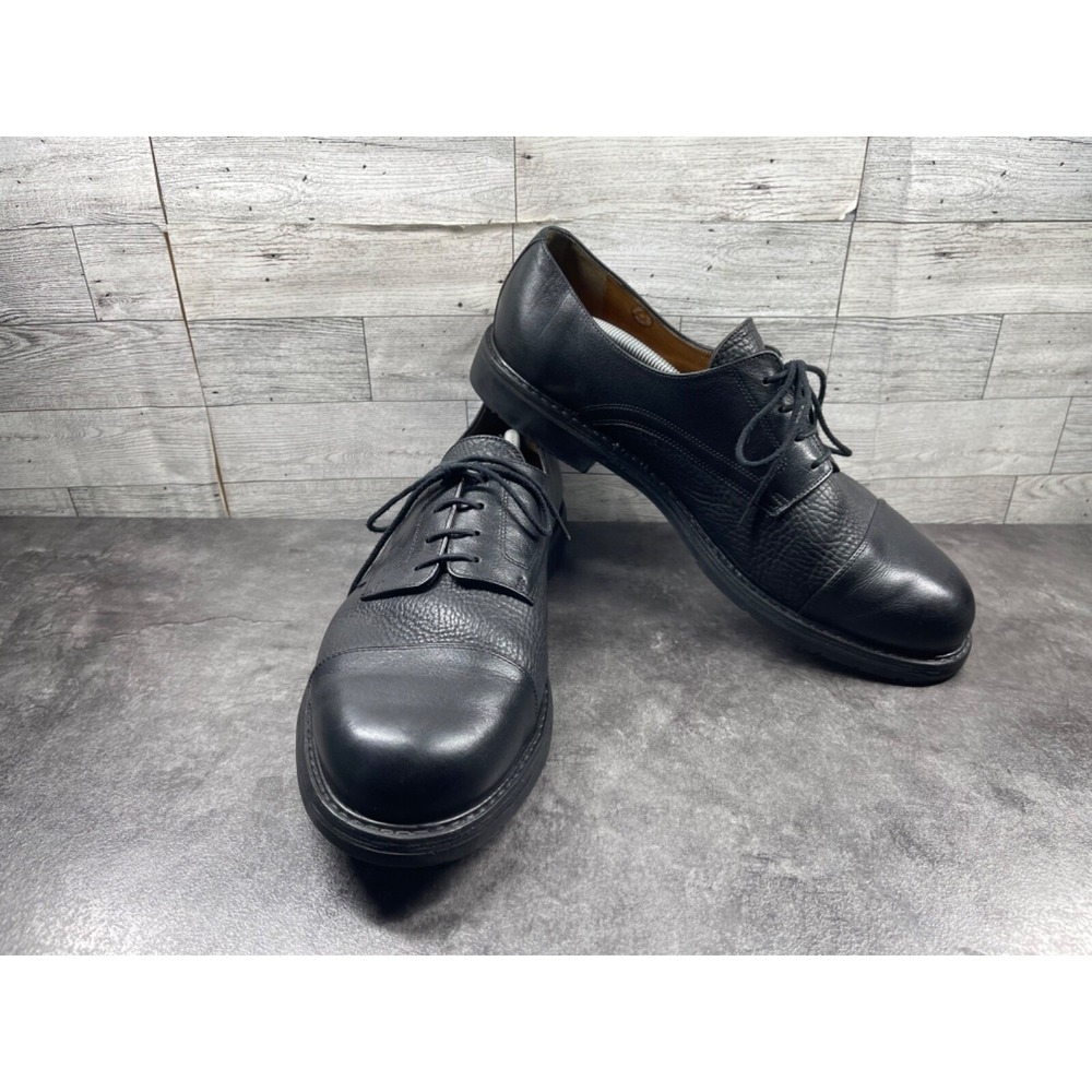Mephisto Melchior Dress Oxford Men 13M Shoes Black Leather Cap Toe Derby Comfort
